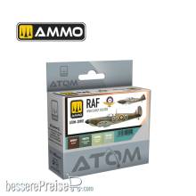AMMO by MIG Jimenez ATOM-20901 - ATOM RAF WWII Early Colors Set