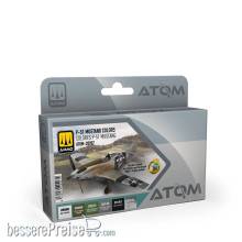 AMMO by MIG Jimenez ATOM-20907 - ATOM P-51 MUSTANG colors Set