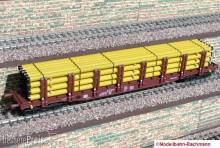 Modellbahn-Bachmann 2080132A - Mantelrohre gelb für Tillig, für den 4-achs. Rungenwagen (Art.- Nr. 1557 u.ä.) Größe: 153 x 22 m