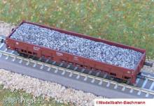 Modellbahn-Bachmann 2090105 - Schotter Granit für Hädl, für den 2-achs. Niederbordwagen Rmmsoo (Art.-Nr. 113052 u.ä.) Größe: 87 x 22 mm