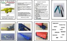 PT Trains 210002 - Set mit 24 Pins mit Basis in offenen Zustand