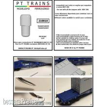 PT Trains 210010.3 - Pinos cinzentos (Grey) para Containeres PT Trains (NEM380) (x34)