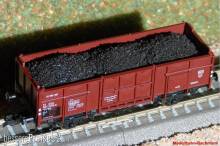 Modellbahn-Bachmann 2100314 - Braunkohle für PSK, für den 2-achs.off.Güterwagen Omm39 (Art.-Nr. 2730 u.ä.) Größe: 66,5 x 20,5 mm