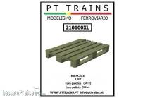 PT Trains 210100-XL - Europaletten Holzfarbe (Großpackung 50 St.)