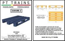 PT Trains 210100.2 - Europaletten blau (10 Stück)