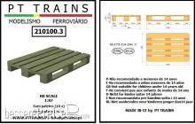 PT Trains 210100.3XL - Europaletten helle Farbe (Großpackung 50 St.)