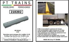 PT Trains 210202 - Parkplatzabsperrungen für LKW (8 Stück) (grau)