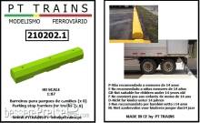 PT Trains 210202.1 - Parkplatzabsperrungen für LKW (8 Stück) (gelb)