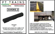 PT Trains 210202.2 - Parkplatzabsperrungen für LKW (8 Stück) (schwarz)