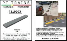 PT Trains 210203 - Parkplatzabsperrungen für PKW (12 Stück) (grau)