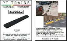 PT Trains 210203.2 - Parkplatzabsperrungen für PKW (12 Stück) (schwarz)