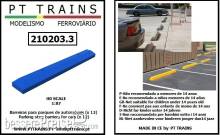 PT Trains 210203.3 - Parkplatzabsperrungen für PKW (12 Stück) (blau)