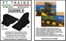 PT Trains 210205.3 - Jersey Sperrungen (schwarz) Anfang und Ende) 3 Stück von jedem