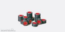 Preiser 21039 - Räder-Set Krone rot
