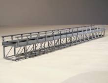 Hack Brücken 21180 - Kasten-Unterzugbrücke 30cm, grau - Typ KN30