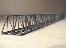 Hack Brücken 21260 - Lange Kastenbr 70cm zweigleisig, grau - Typ KN70-2