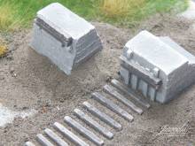 Juweela 21266 - 1:120 Prellbock Beton, 2x