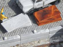 Juweela 21312 - 1:120 Ladegut Betonplatten + Brammen rostig, 20+20x
