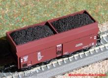 Modellbahn-Bachmann 2200214 - Braunkohle für Karsei, für den 4-achs.Selbstentladewagen 00t 47.42 (Art.-Nr. 23022 u.ä.)