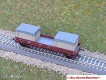 Modellbahn-Bachmann 22010934A - Tarnsportkiste neutral für Tillig, für den 2-achs. Rungenwagen Rm (Art.- Nr. 14620 u.ä.) Größe: 82 x 20 mm