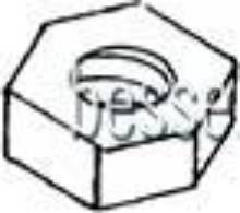 Weinert 2211 - Nylon-Sechskantmuttern M 2 DIN 934