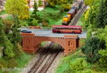 Faller 222572 - Eisenbahn-/Straßenbrücke