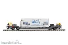 Bemo 2289115 - RhB Sbk-v 7705 Tragwagen mit Container ´Casty´