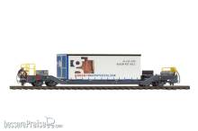 Bemo 2289161 - RhB Sbk-v 7701 Tragwagen mit Planenbehälter ´Gasser´