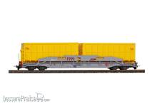 Bemo 2290121 - RhB Sl 7771 ACTS Tragwagen mit Mulden ´Montalta´