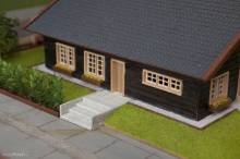 Juweela 23096 - 1:32 Gehwegplatte 50x50 grau hell, 180x