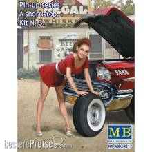 Master Box Ltd. MB24017 - Pin-up series.A short stop.Kit No.3 in 1:24