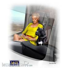 Master Box Ltd. MB24045 - Truckers series.Joni(Lookout)Johnson&her dog Maxx in 1:24
