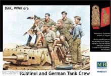 Master Box Ltd. MB3561 - Rommel & German tank crew, DAK, WWII era in 1:35