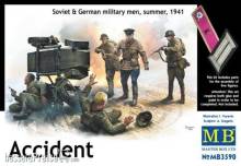 Master Box Ltd. MB3590 - Accident. Soviet & German military men, in 1:32