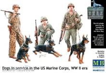 Master Box Ltd. MB35155 - Dogs in service in US Marine Corps in 1:35