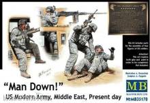 Master Box Ltd. MB35170 - Man Down! U.S. Modern Army,Middle east in 1:35