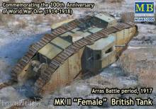 Master Box Ltd. MB72006 - Mk II Female British tank.Arras Battle in 1:72
