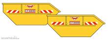 Loewe 2348 - Set aus 2 Absetzmulden WIEBE mit Erdaushub / TT