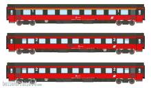 ASM Arndt Spezial-Modelle 24002 - 3er Set Personenwagen Amz+2xBmpz ÖBB, Ep.V, EC 64