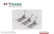 PT Trains 2411224 - 1:87 Palettenhubwagen grau, 3 Stück