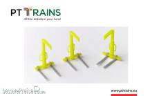 PT Trains 2411227 - 1:87 Palettengabel gelb, 3 Stück