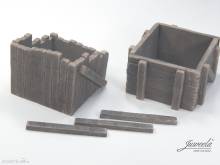 Juweela 24183 - 1:45 Prellbock Holz, 2x