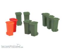 MAFEN 242058 - Container 100 l. -Olivgrün, Rot, Orange-