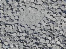 Juweela 24262 - 1:45/50 Pflastersteine 6-Eck Hexagonal dunkel, 1000x