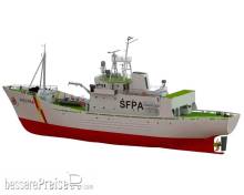 TÜRKMODELL 24553 - FPV Westra Fischerei Patrouillenboot 1:50 Holzbausatz