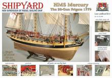 SHIPYARD 24606 - HMS Mercury 1779 Laser Kartonbausatz