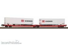 Piko 24626 - Taschenwagen T3000e mit 2 ´DB Schenker´ Trailern DB AG VI
