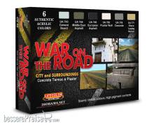 Lifecolor CS49 - War On The Road - Concrete Tarmac & Plaster 6 x 22 ml