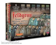 Lifecolor CS55 - Feldgrau - 1943-1945 - German Military Uniforms 6 x 22 ml