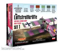Lifecolor CS57 - Imperial German Army WWI Colors Set1 6 x 22 ml